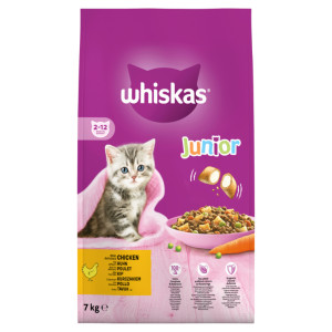Whiskas Junior met kip kittenvoer 7 kg
