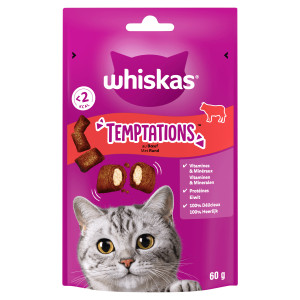 Whiskas Temptations met rund kattensnacks Per stuk